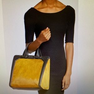 Pour La Victoire Servant Leather/Calf Hair Tote